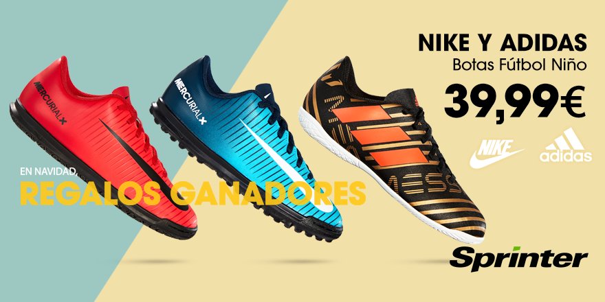 sprinter botas de futbol niño