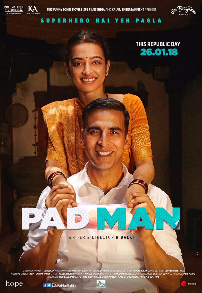 murugaofficial's tweet image. The revolution began from my wife and then gone global! #padmantalks #PadMan @akshaykumar @mrsfunnybones @PadManTheFilm