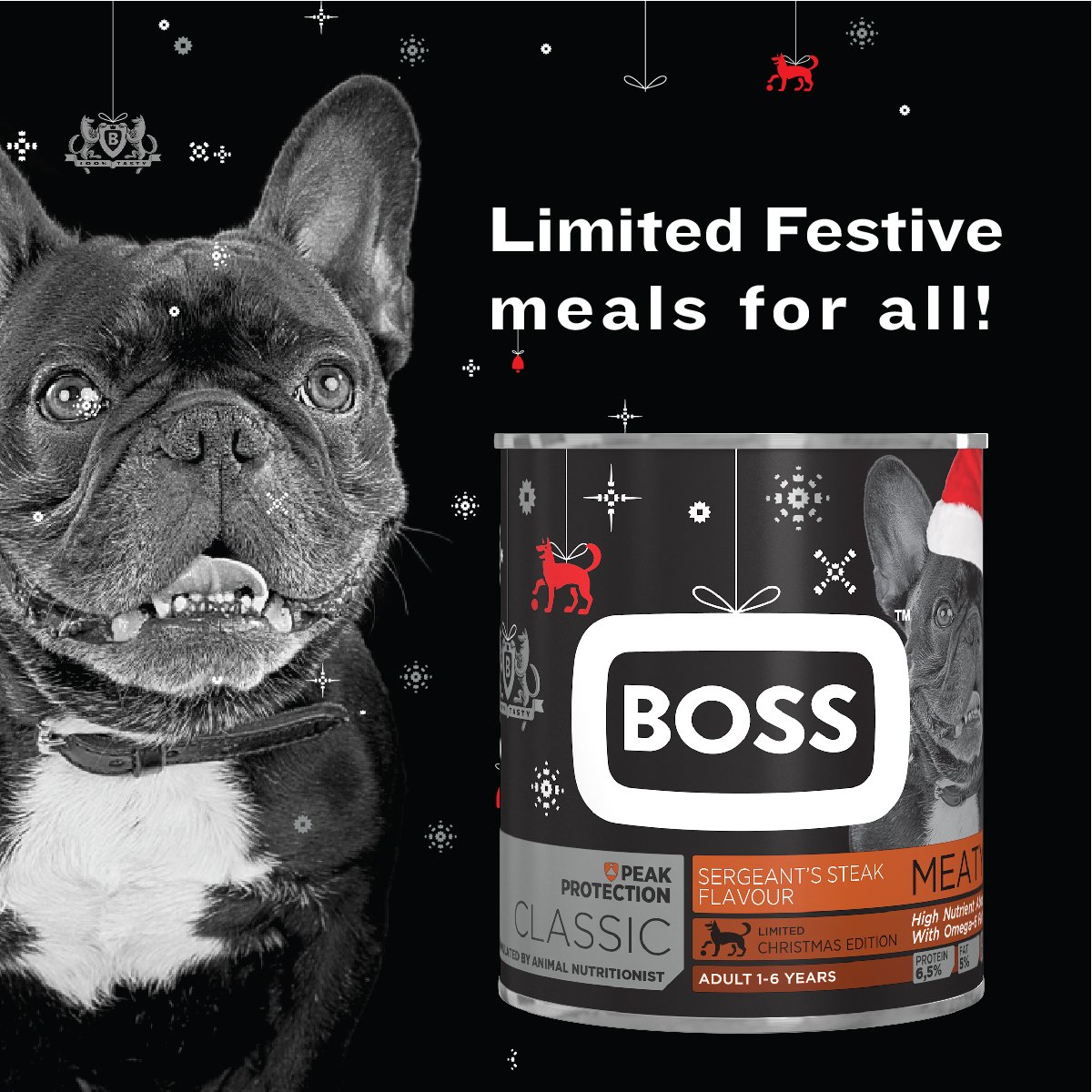 Not everyone is lucky enough to spend the holidays with loved ones. Shelters are filled with abandoned animals that deserve to be treated too. Be a BOSS and help out by donating nutritious food to those furry friends in need. #BOSSFestiveCollection