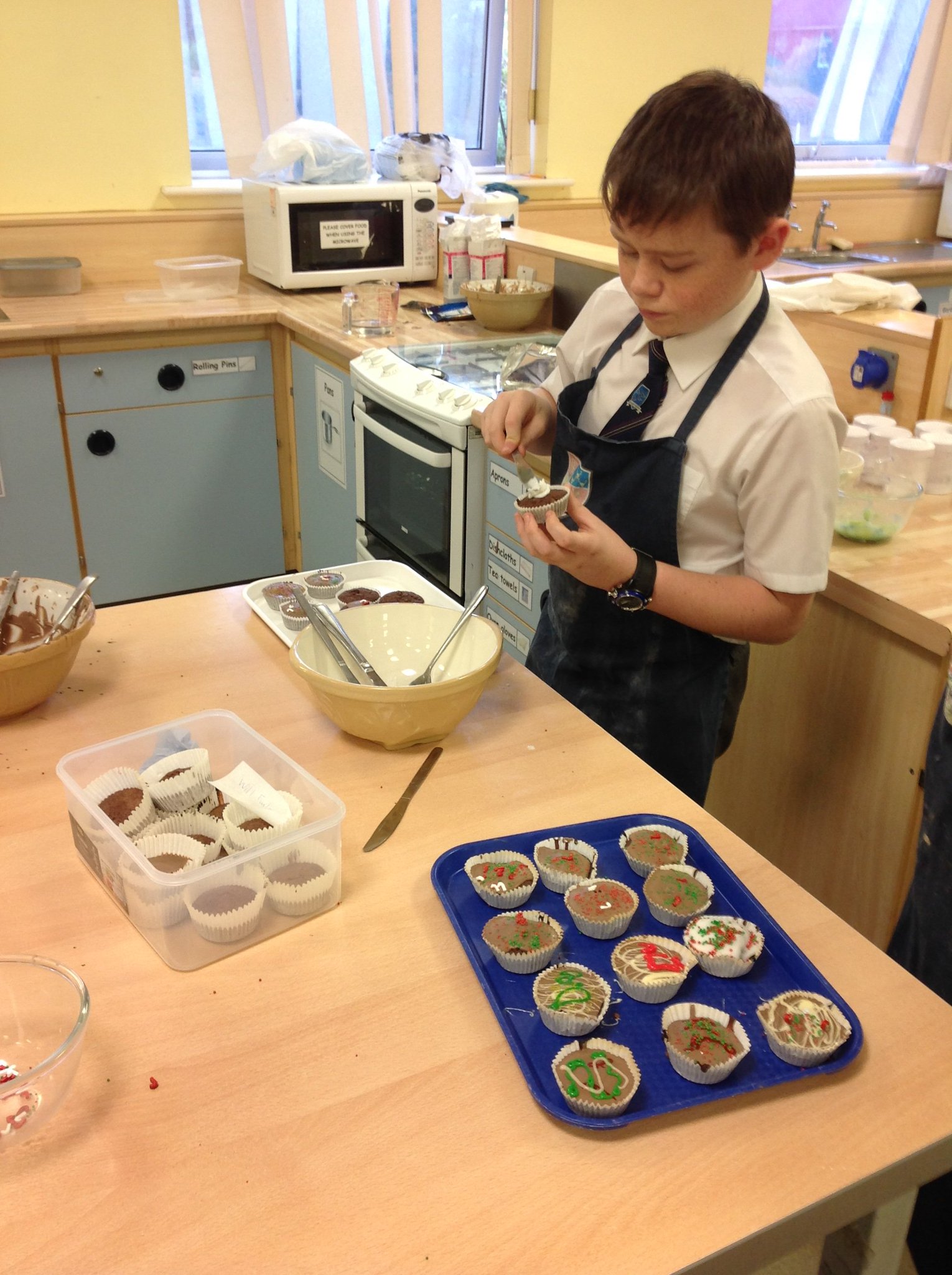 Ormskirk School on Twitter "Year 7 making and decorating mini cakes