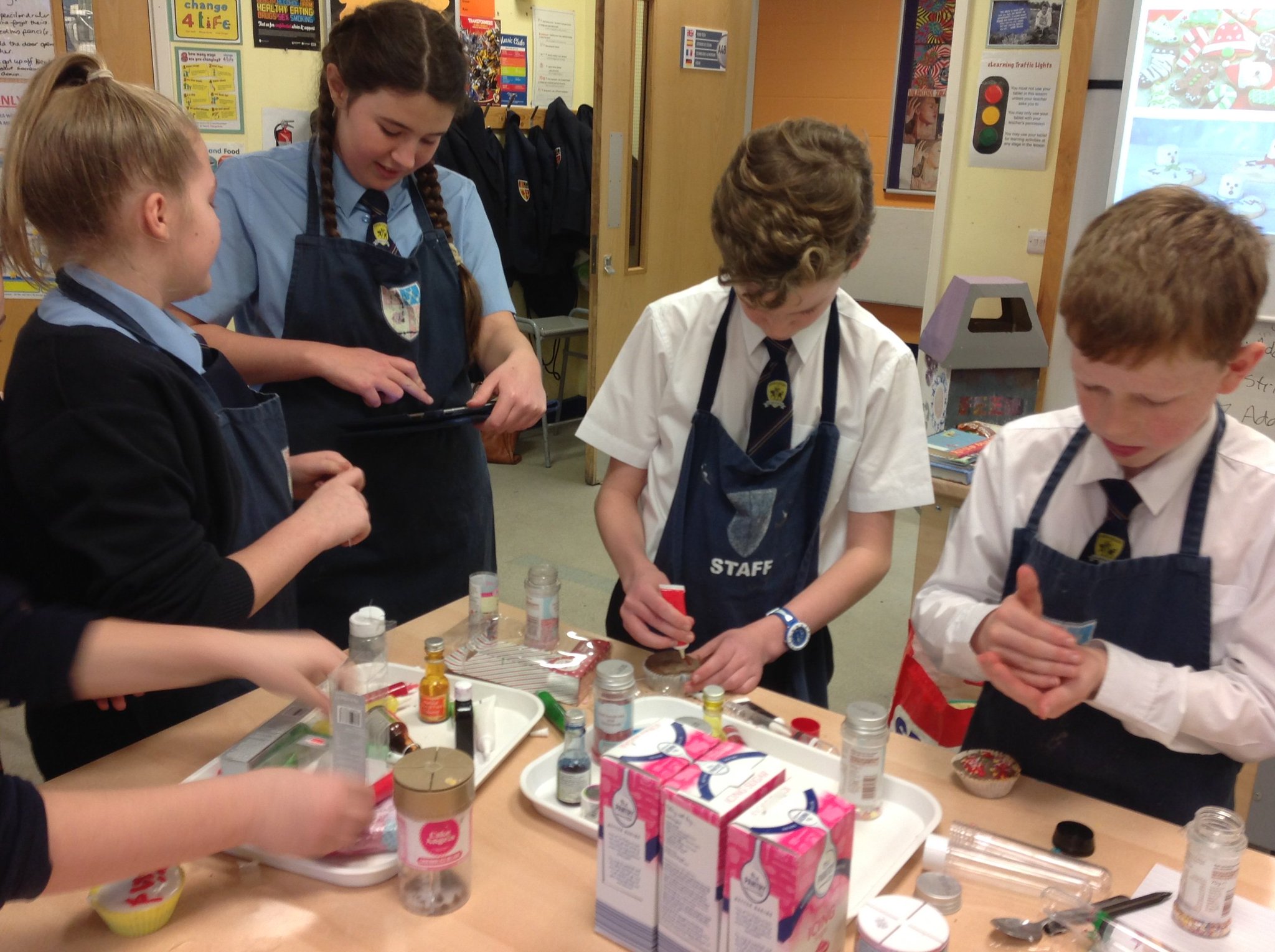 Ormskirk School on Twitter "Year 7 making and decorating mini cakes