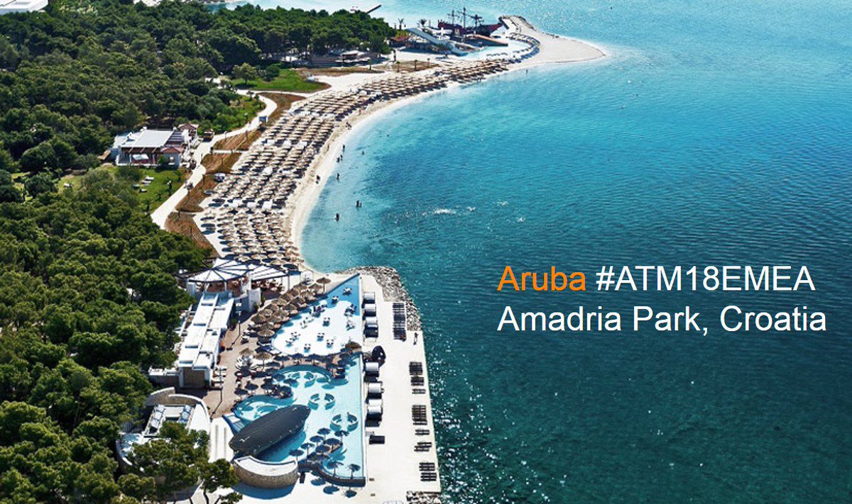 FarhadGhoreishi's tweet image. Next EMEA Atmosphere event will be held in Croatia, at the beautiful @AmadriaPark - watch their story and how they partner with @ArubaEMEA to deliver the ultimate personalised guest experiences.
bit.ly/2hAmadria1aRUBA
#ATM18EMEA 4-7 June, 2018