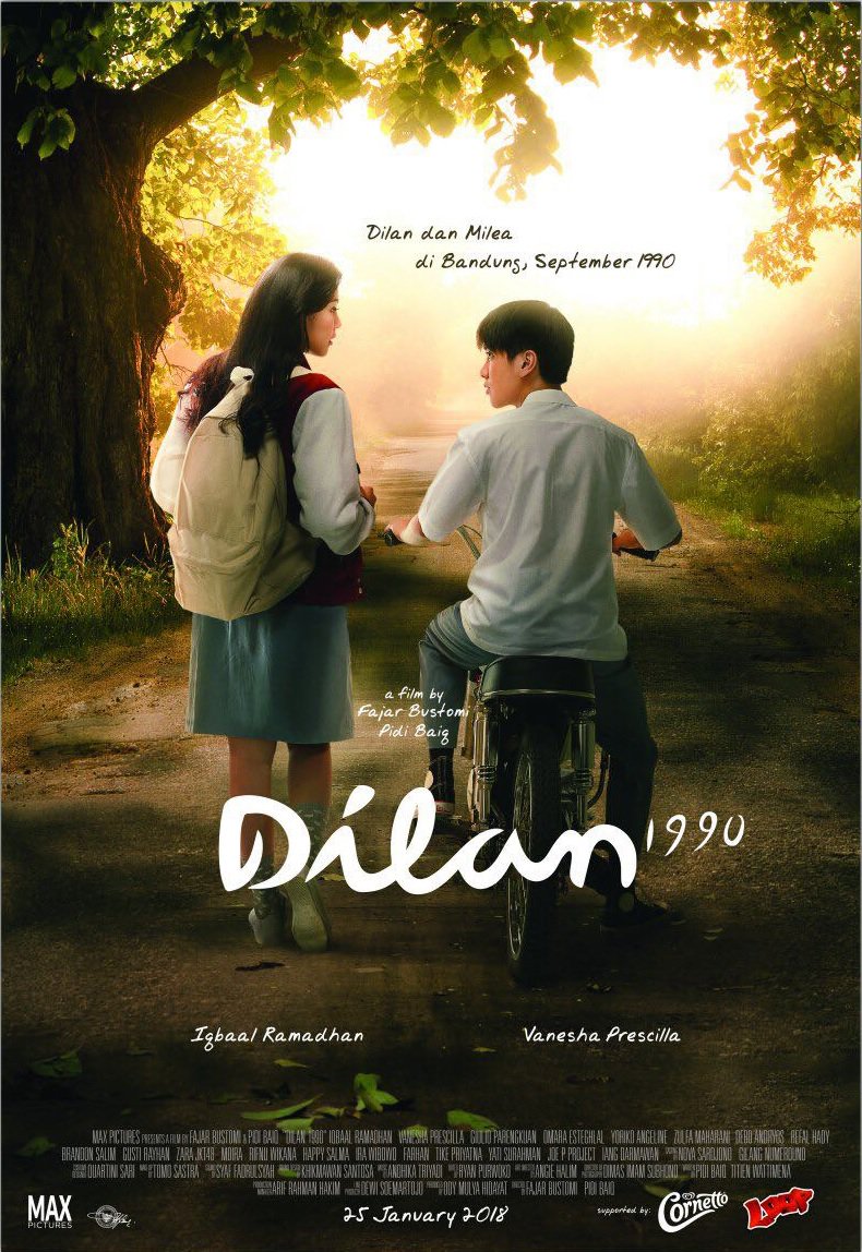 cinema21's tweet image. Official Poster #Dilan1990 diperankan oleh Iqbaal Ramadhan sebagai Dilan &amp;amp; Vanesha Prescilla sebagai Milea. Nantikan kehadirannya di bioskop mulai 25 Januari 2018!