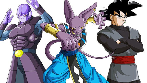 Goku Black, Hit e Beerus em Dragon Ball FighterZ