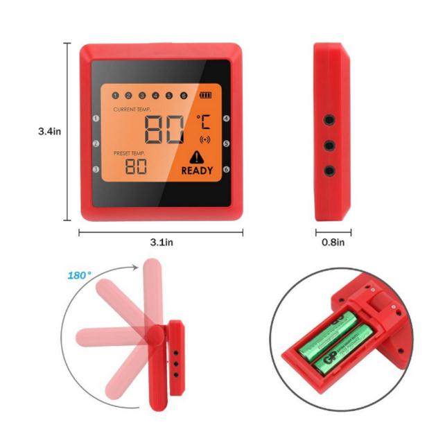Alice_WeTest's tweet image. Digital Meat Thermometer, Bluetooth Wireless Cooking Thermometer 6 Probes Food Thermometer