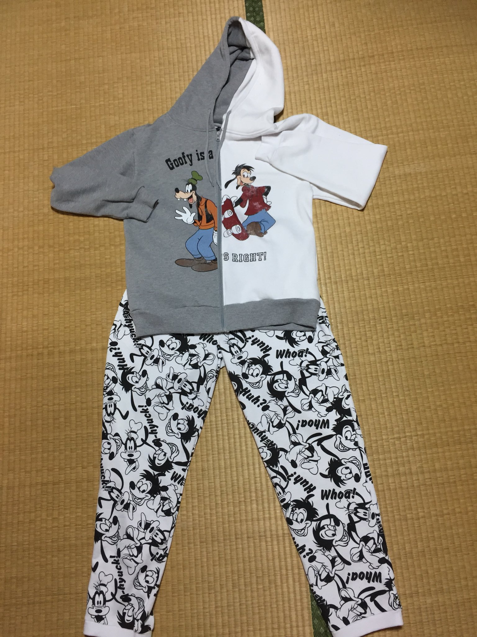 ちろこ グマクヲタのみんな しまむらでグマクのスウェットとパーカー売ってるの知ってた 上下セットで税込2 000円 だよ メンズだけどそんな大きくないと思うよ 裏地の肌触りよくて めちゃ暖かい 他にミキドナとswがあるよ しまむら