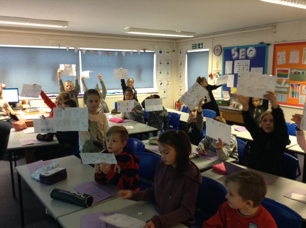 5EO showing off their work about different bullying scenarios and how to deal with them <a href="/StBedesMiddle/">St Bede's Catholic Middle School (Academy)</a> #smsc #education #bullying #standuptobullying