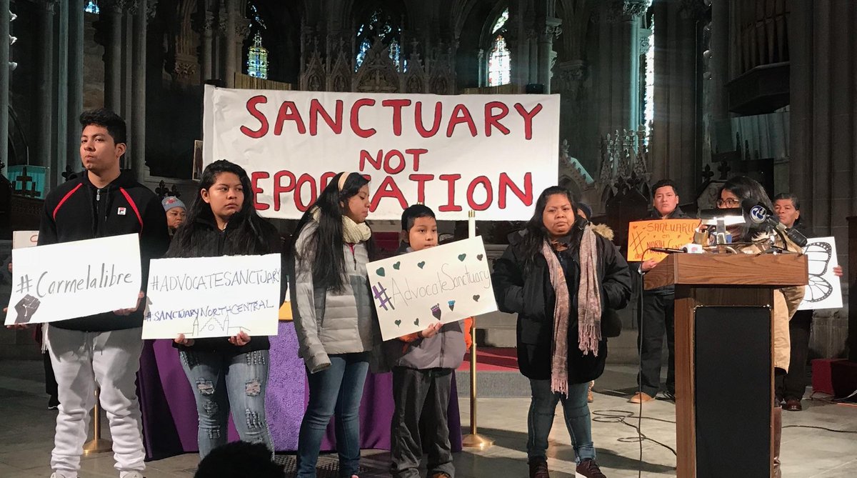 In solidarity with Carmela of <a href="/NSMPhilly/">New Sanctuary Mvt</a> who has made the difficult choice to go into sanctuary today in order to stop her family from being torn apart by deportation. #CarmelaLibre #AdvocateSanctuary #SanctuaryInNorthCentral