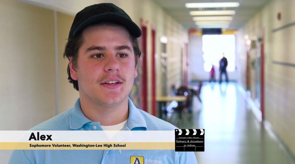 Washington-Lee Student and Barrett Alumni Featured on Partners and Volunteers in Action - Arlington Public Schools buff.ly/2z7TyQn #APSVolunteerStrong #KWBPride