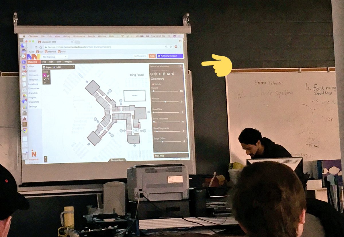 ctechteacher's tweet photo. Thanks Ian and Anthony from @mappedin for coming to @ONEKCI and giving us an awesome presentation of your products! https://t.co/3k4e0b2oqI