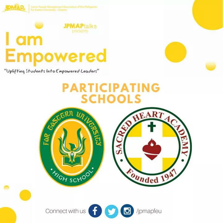 JPMAPFEU's tweet photo. JPMAP TALKS: I Am Empowered would like to give thanks to
FEU Alumni Relations Office, FEU- Admissions and Financial Assistance, FEU Bamboo Band, & FEU Guides.
Special participation from
FEU Senior High & Sacred Heart Academy of la loma
#TranscendStandards
#RefiningJPMAPlegacy https://t.co/rXW6ErzBmu
