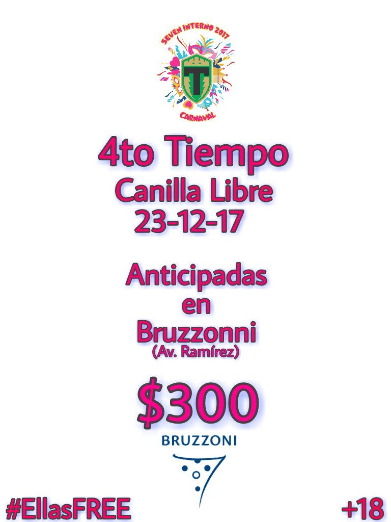 TilcaraClub's tweet photo. 23 de Diciembre 4to Tiempo
Club Tilcara
#7Carnaval
☆BARRA LIBRE☆
👧👧 Ellas FREE
👦👦Ellos ANTICIPADAS en BRUZZONI (Ramirez) a $300 https://t.co/eDE6M0YUZh