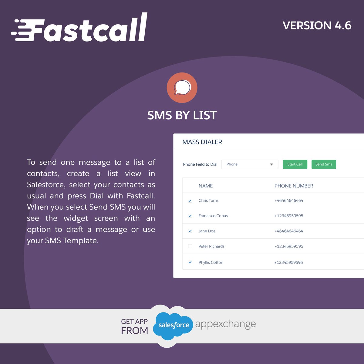 fastcall411's tweet image. #SMSByList 💬 💬 💬 #Fastcall #FastTools #EasyTools 💪🏼
-
📢 Download now from the AppExchange
goo.gl/kK6ydE
-
Learn more: fastcall.com 💻