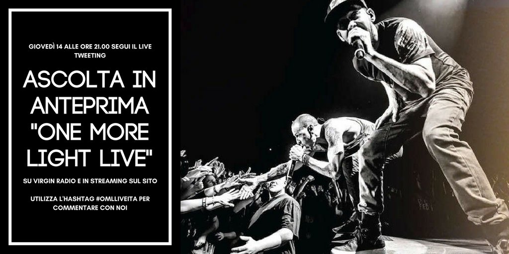 lpitaly's tweet photo. LIVE TWEETING

🇮🇹 Giovedì alle 21 collegati a @VirginRadioIT (radio/streaming) e ascolta in anteprima esclusiva l'album OML Live. Commenta con noi con #OMLLiveITA.

🇬🇧 Thurs 9PM (+1GMT) tune in to listen the exclusive premiere of OML Live. Comment with us &amp; don't miss it!! https://t.co/HmcxCcuc7M
