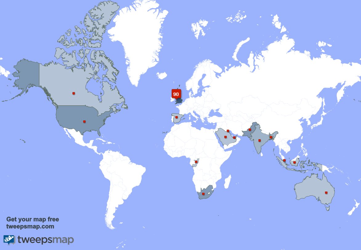 I have 1 new followers from Pakistan last week. See tweepsmap.com/!Fight4Cricket