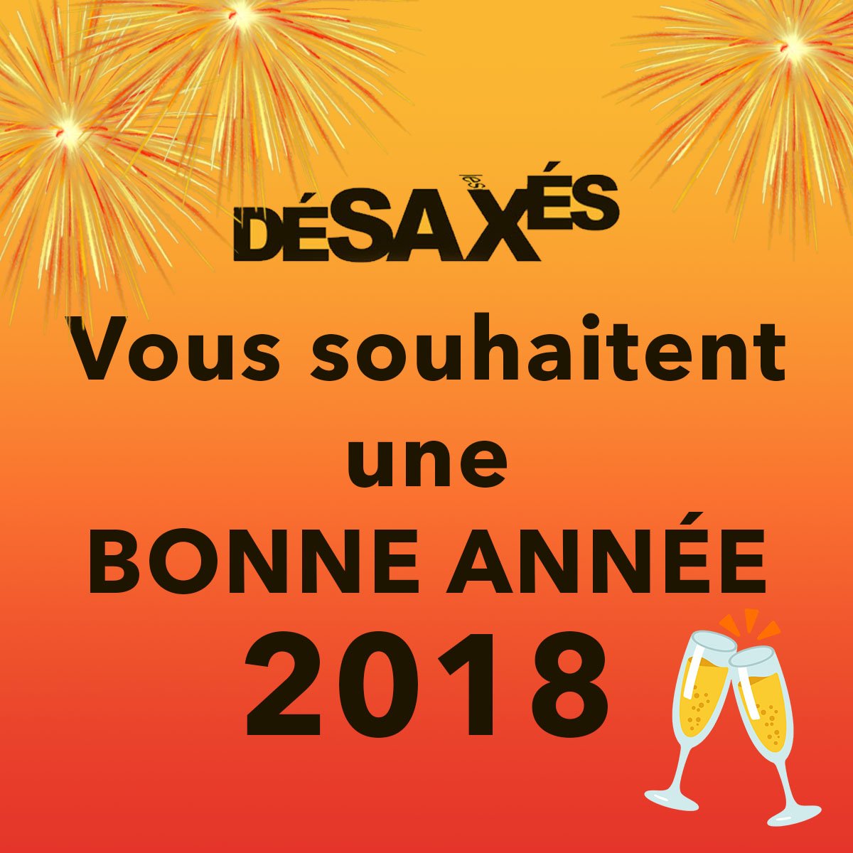 Bon réveillon à toutes et à tous ! 🎉
La seule bonne résolution à prendre pour 2018 ? Venir voir notre spectacle SAX' ! 🎷
#reveillon #sax #2018 #resolutions