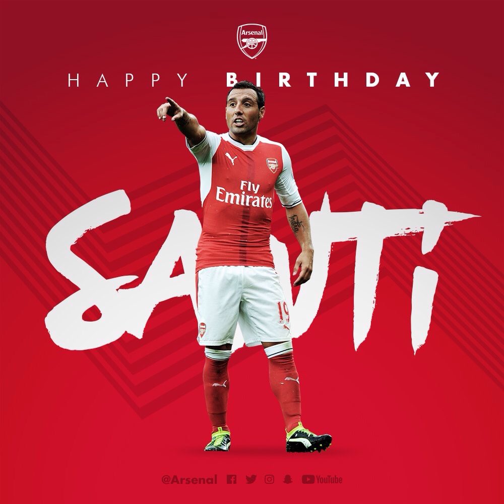 Happy birthday get well soon.. Ooooooh Santi Cazorla 