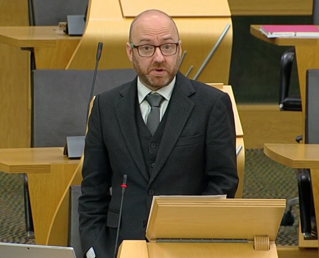 scottishgreens's tweet photo. Tories want tax cut for high earners, says @patrickharvie in @ScotParl Income Tax debate. "Strong opposition" means achieving nothing. Green approach is to seek meaningful change. https://t.co/HCmdLoTWgY