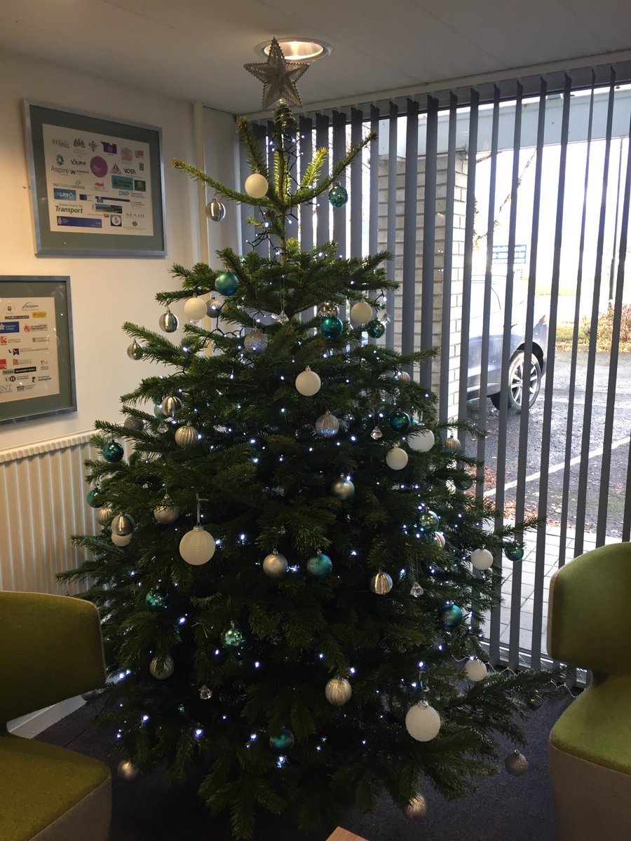 GodfreySyrett's tweet photo. It’s all looking very festive in our Newcastle HQ reception! 

#christmastree #festivefun #lights #baubles #itsbeginningtolookalotlikechristmas https://t.co/UdVICIdef3