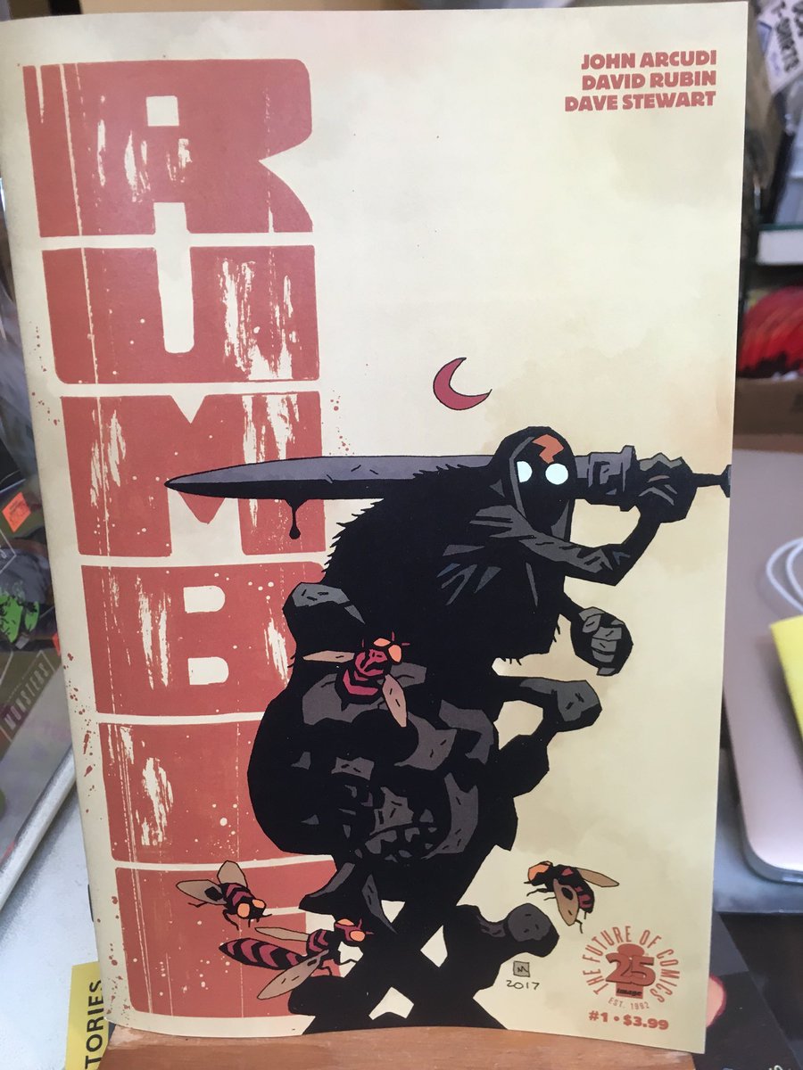 strangeadventrz's tweet photo. RUMBLE returns...with Rubin (David, that is)! Sweet cover by Mike Mignola too, but that’s much less alliterative. #rumble #rumblecomic #johnarcudi #davidrubin #davestewart #mikemignola #imagecomics #ncbd #newcomicbookday https://t.co/Oc0CjkP954