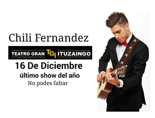 puamauro's tweet photo. Este SABADO ÚLTIMO SHOW 2017  ÚLTIMO SHOW DEL AÑO  TEATRO GRAN ITUZAINGO  CHILI FERNANDEZ @puagroup @CHILI_FZ @PABLOSERANTONI https://t.co/tAu2GX4uVJ