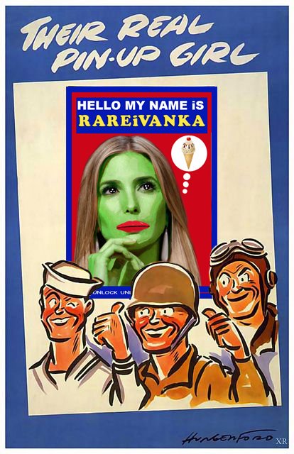 RAREIVANKA | Series 11 | Amount issued: 500 | Current DEX price: 900PCSH rarepepemagazine.com/gallery