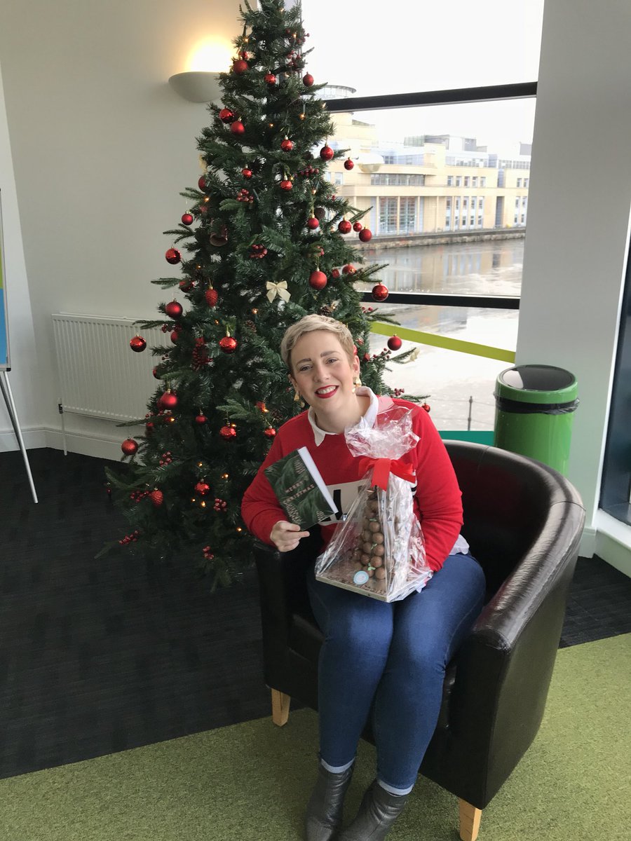 LewisEdinburgh's tweet photo. Thanks to @GreenroomFilms for our  @sweettreebrowns Christmas pudding tree, we can’t wait to tuck in! 🎄🍫 https://t.co/uGiBORpbLK