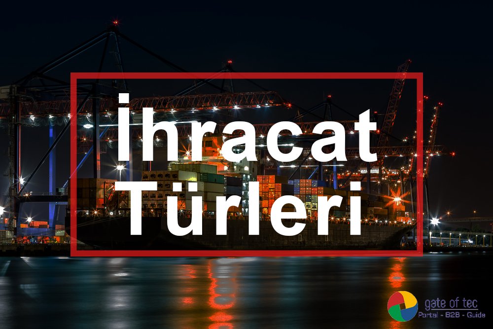 Yazımızın devamında  ihracat türlerinin geriye kalanları aracılı,bedelsiz ve diğer çeşitlerinden bahsediyoruz; goo.gl/rc621r

#export #ihracat #ihracatuzmanı #exporter #Türkiye #B2B #müşteri #alıcı #destek #yılbaşı #ihracathedef #yeniyıl #yenipazarlar