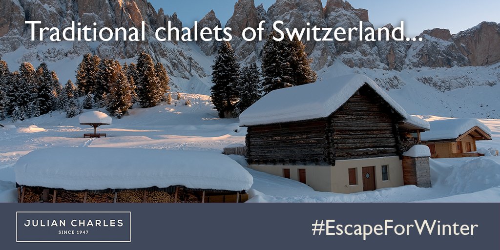 JulianCharlesUK's tweet photo. Did you know? The Chalets in Switzerland are constructed mostly from wood and made to fit their snowy environments! #EscapeForWinter https://t.co/21UQZcCPRm