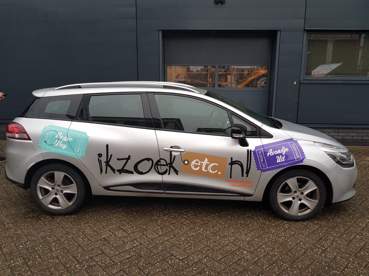 Per 1 januari 2018 kunt u de speciale #IkZoekEtc-auto’s door heel Nederland zien rijden, op zoek naar de leukste #uitjes voor het platform IkZoekEtc.nl - onderdeel van FMR Producties/Lokaal Totaal.