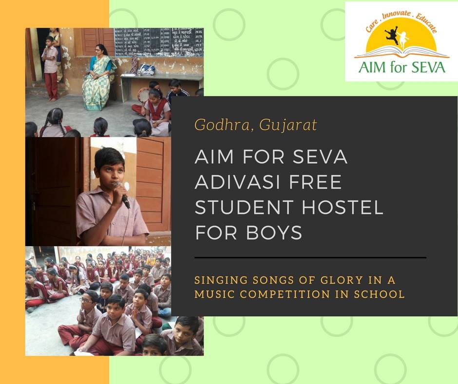 Musical competition in progress at our Free Student Hostel in Godhra, Gujarat. 
#RuralIndia #StoriesFromTheGround #Villages #Education #Students #Everydaylife