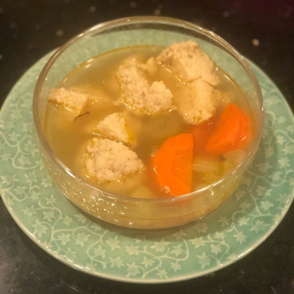 SaraRSiskind's tweet photo. Making my classic matzo ball soup for Hanukkah this week! I add large carrot slices, celery, garlic and onion to mine. How do you make yours?
.
.
.
.
.
.
#health #healthy #healthyfood #healthylife #healthcoach #healthandwellness #healthyliving #healthych… https://t.co/G91UEEVtCZ https://t.co/uQGuSlntAw