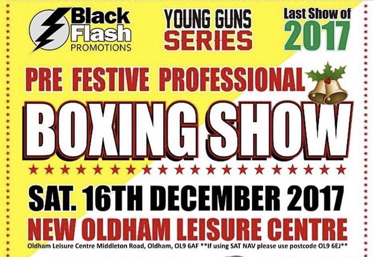 BlackFlashPromo's tweet image. COMPETITION TIME: To win two FREE tickets to our end of year show from Oldham, simply like and retweet this post. Winner will be announced live by one of the boxers on Friday. 👊🏻👊🏽👊🏿
(Contact us for general ticketing enquiries)