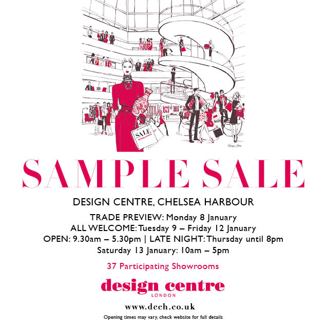 DesignCentreCH's tweet photo. *SAMPLE SALE*! Design’s biggest names - 37 participating showrooms - one address! 8-13 Jan 2018. Don’t miss out. Watch this space for more info & visit the website for full list of participants and opening times https://t.co/MyYsoK7Rdz #wintersale #samplesale #discounteditems https://t.co/8cOa6C7n8L