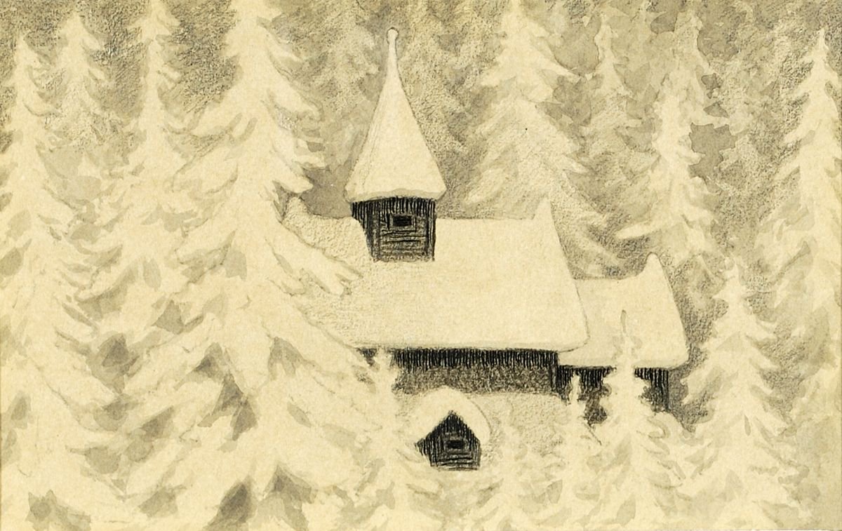 Cecilie Skeide om Theodor Kittelsens bilde "Stavkirke" i Kunstpausen torsdag 14.12 kl. 11.30. lillehammerartmuseum.com/arrangement/ku…