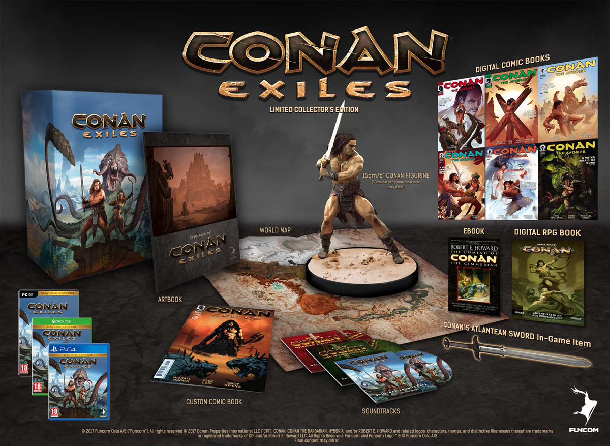 conan exiles barbarian edition in game items