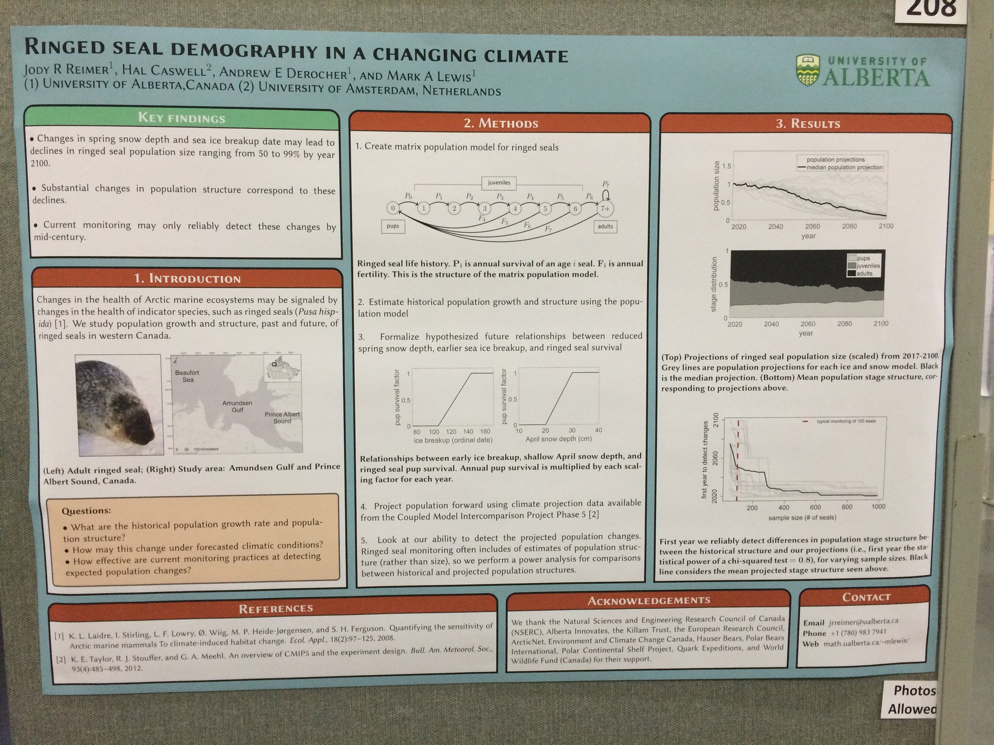 andrew derocher on twitter jodyrreimer presents on ringed seal