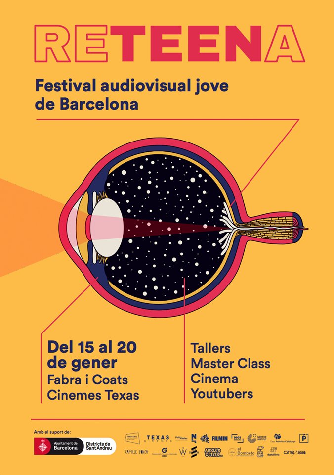 llegirenveualta's tweet photo. Neix el Festival Audiovisual Jove #ReteenaFest per a nois i noies de 13 a 19 anys. Del 15 al 20 de gener als @CineTexas2014 i la @FabraiCoats s'hi projectaran pel·lícules i s'hi faran tallers gratuïts de cinema, fotografia, videoclip... Inscriu-t'hi! https://t.co/DORthErJjv https://t.co/y5wt8qcPHZ