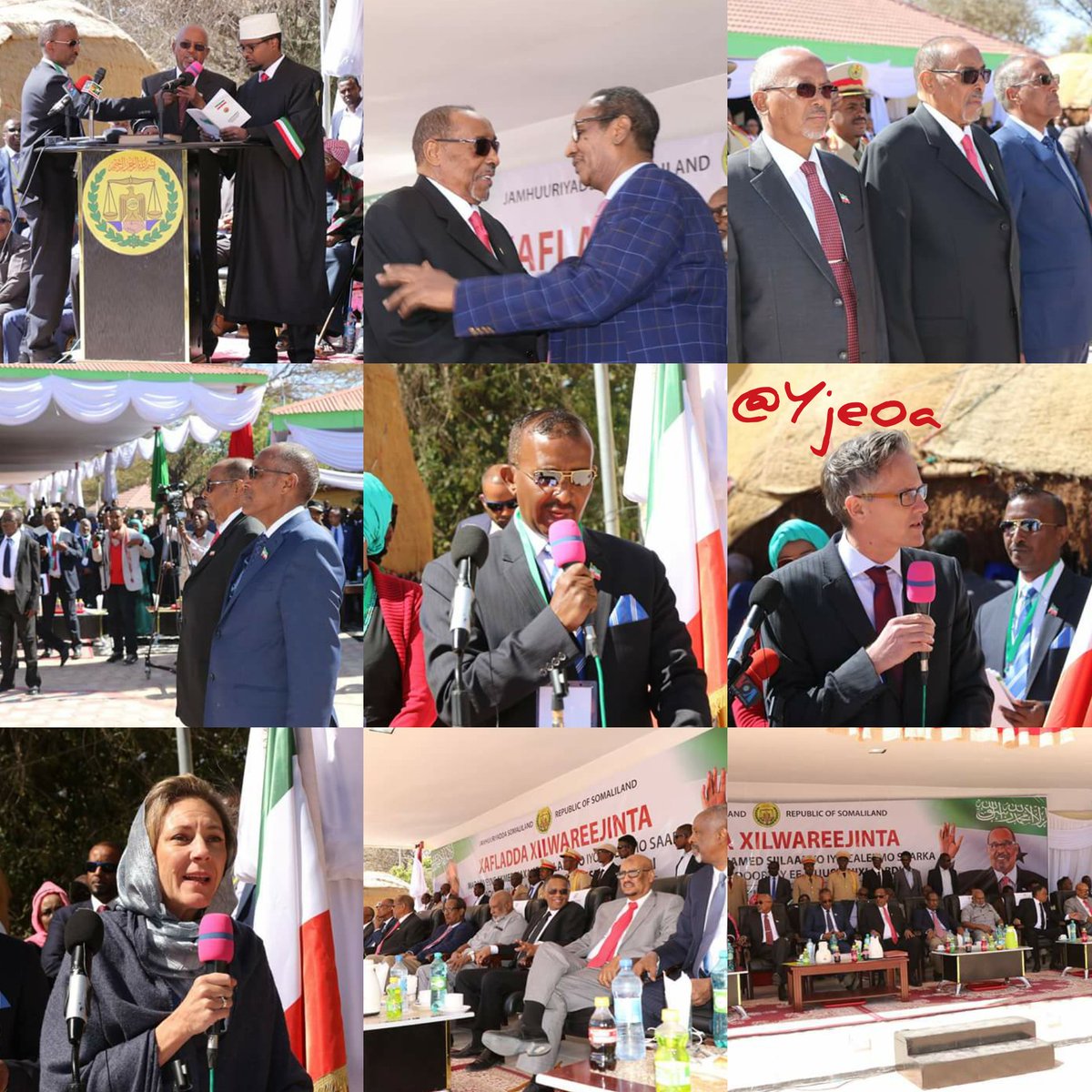 Yjeoa's tweet photo. @musebiihi inauguration
President-elect of the #Somaliland Republic, which will be five years in accordance with the Constitution
#SomalilandDirection
#SomalilandElections https://t.co/CK2wRVfeTD