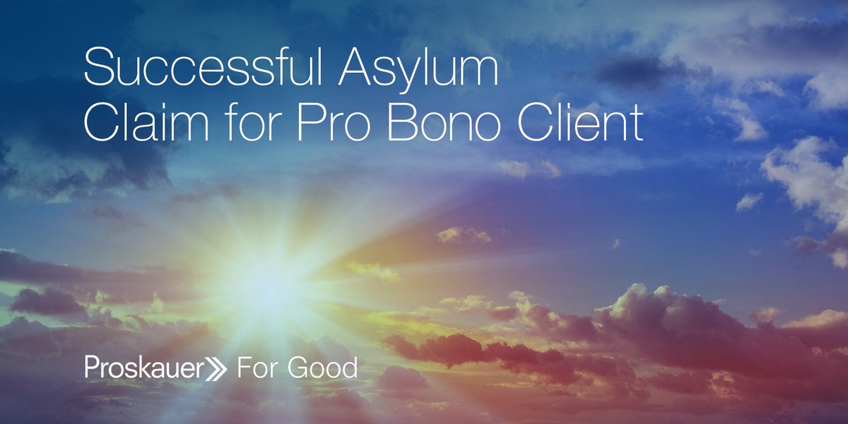 Proskauer4Good's tweet photo. Tiffany Woo discusses the #asylum application process &amp; #ProBono work https://t.co/QdK2dqZTNJ https://t.co/N9WZxclPFb