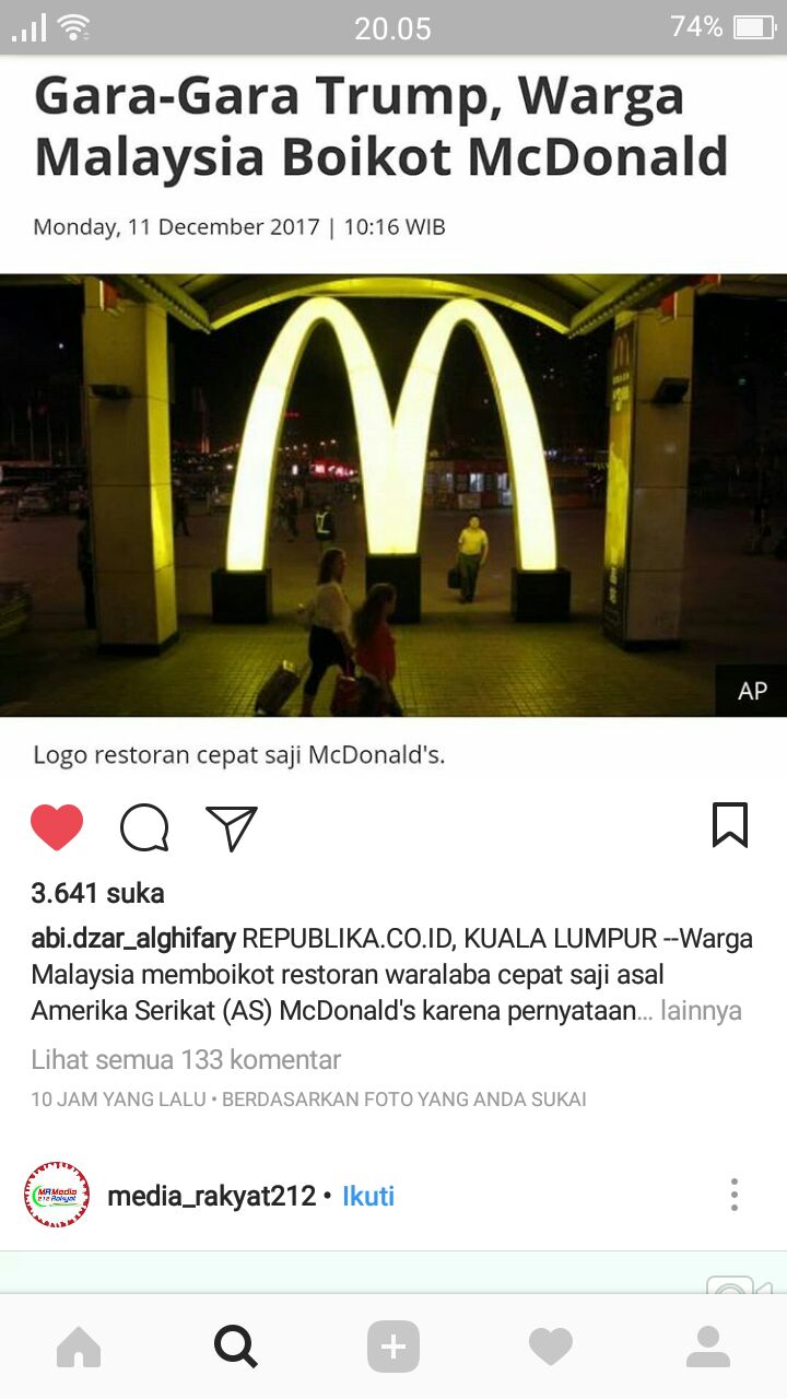 Dakwah Harian على تويتر Malaysia Boikot Mcdonald Bagaimana Dengan Indonesia Aksibelapalestina