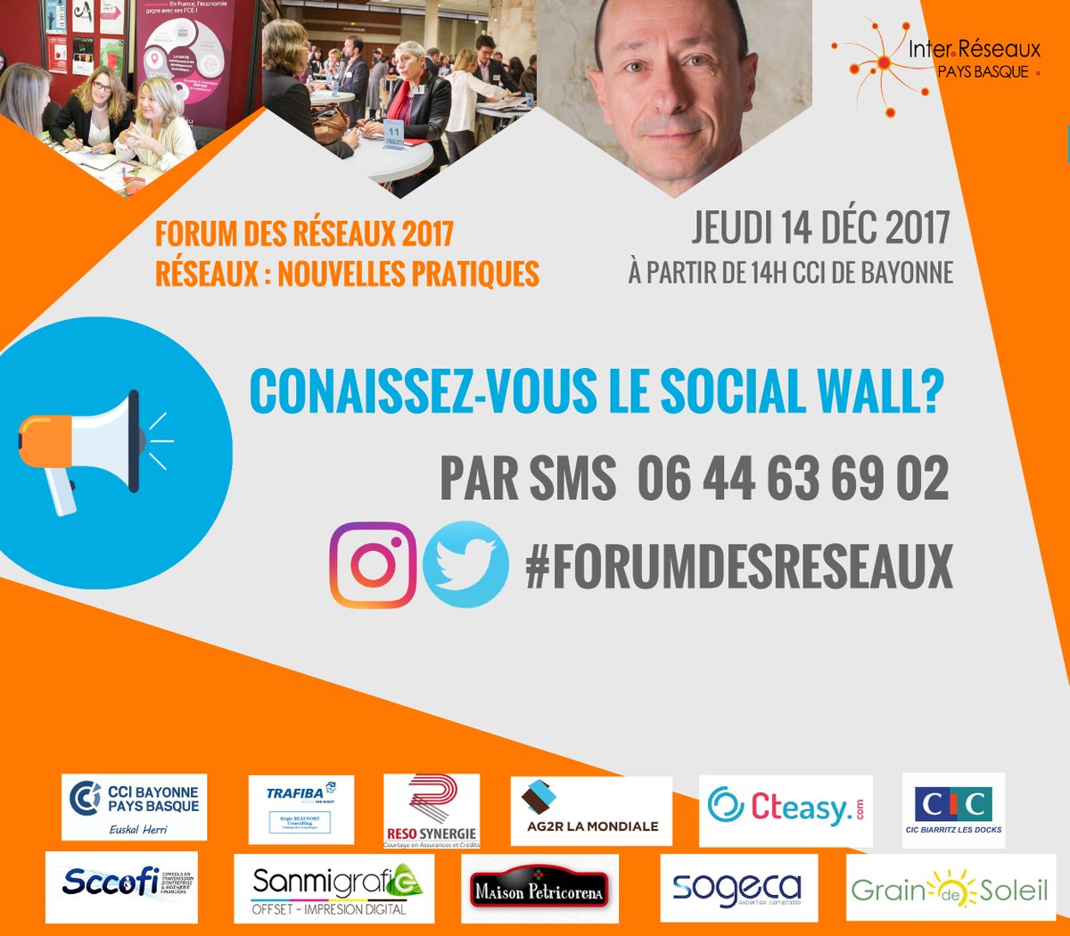 Connaissez-vous le Social Wall? Durant le forum, vous pourrez interagir sur tous les écrans des espaces rencontres par sms ou via le #forumdesreseaux sur Twitter.
Vous pourrez présenter votre activité à tous, valoriser vos échanges, bref réseauter...
Qu'en pensez-vous?