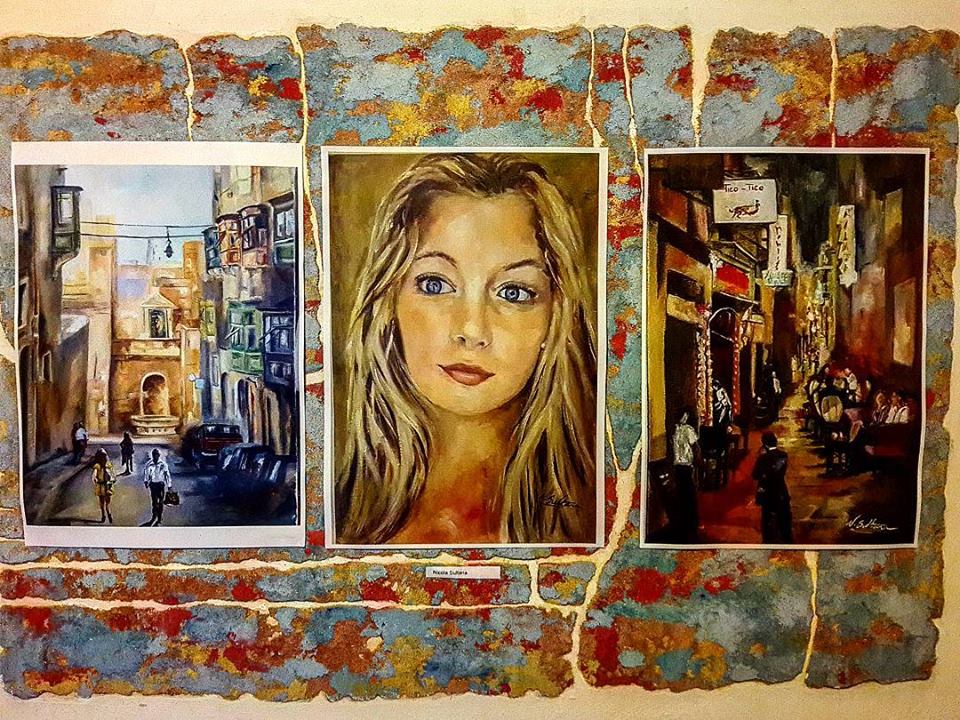 AccademiaGiglio's tweet photo. Nickie is from Malta. She has attended 2 workshop of portrait techniques at #accademiadelgiglio in the past 2 years. She has been so kind to send us 3 copies of her paintings for our last student art exhibition😊. Grazie Nickie! 
#adgartist #studyintaly #studyinflorence #studyart https://t.co/gwcKukZBcH