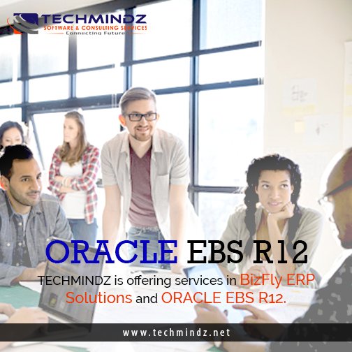 techmindz1's tweet photo. #TECHMINDZ is offering services in #BizFly ERP solutions and #ORACLE EBS R12. Our team is #professional, we always #complete tasks on mentioned time, and deliver #best possible solution to our #clients. https://t.co/UoK3rycwry
