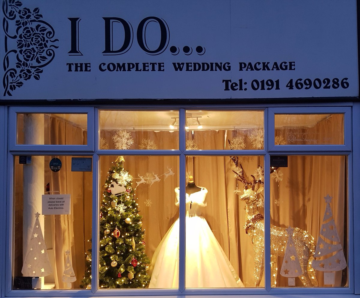 Loving our Christmas window. #AVeryBridalChristmas