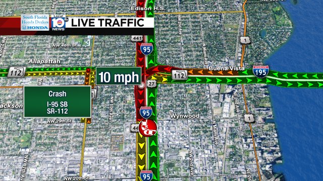Crash on I-95 SB at SR-112 #traffic https://t.co/XZz19AuLYA