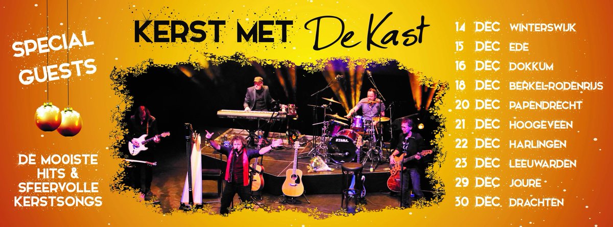 Vanaf morgen theatertour "Kerst met de Kast"  Ik mag mee! Tof toch? Zie hier waar we spelen ;)