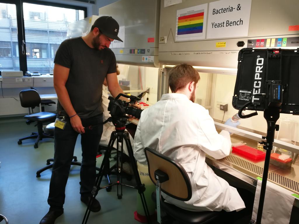 Today is the #shooting day at @MPIMP_Potsdam - the official #video for FutureAgriculture will be ready soon! #synbio