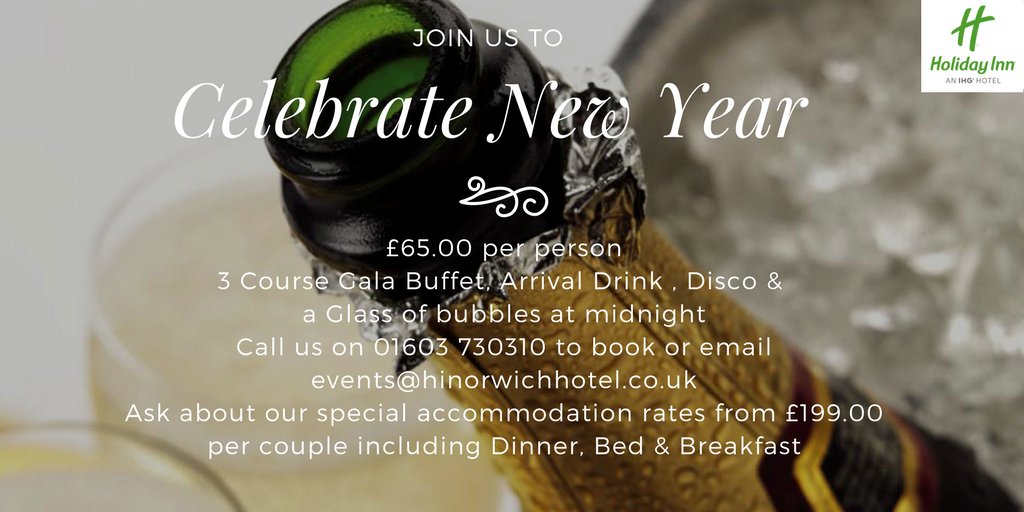 Don't delay! Call our friendly &amp; experienced events team directly to book on 01603 730 310
#NewYearsEve #PartyOnTheDancefloor #Norfolk