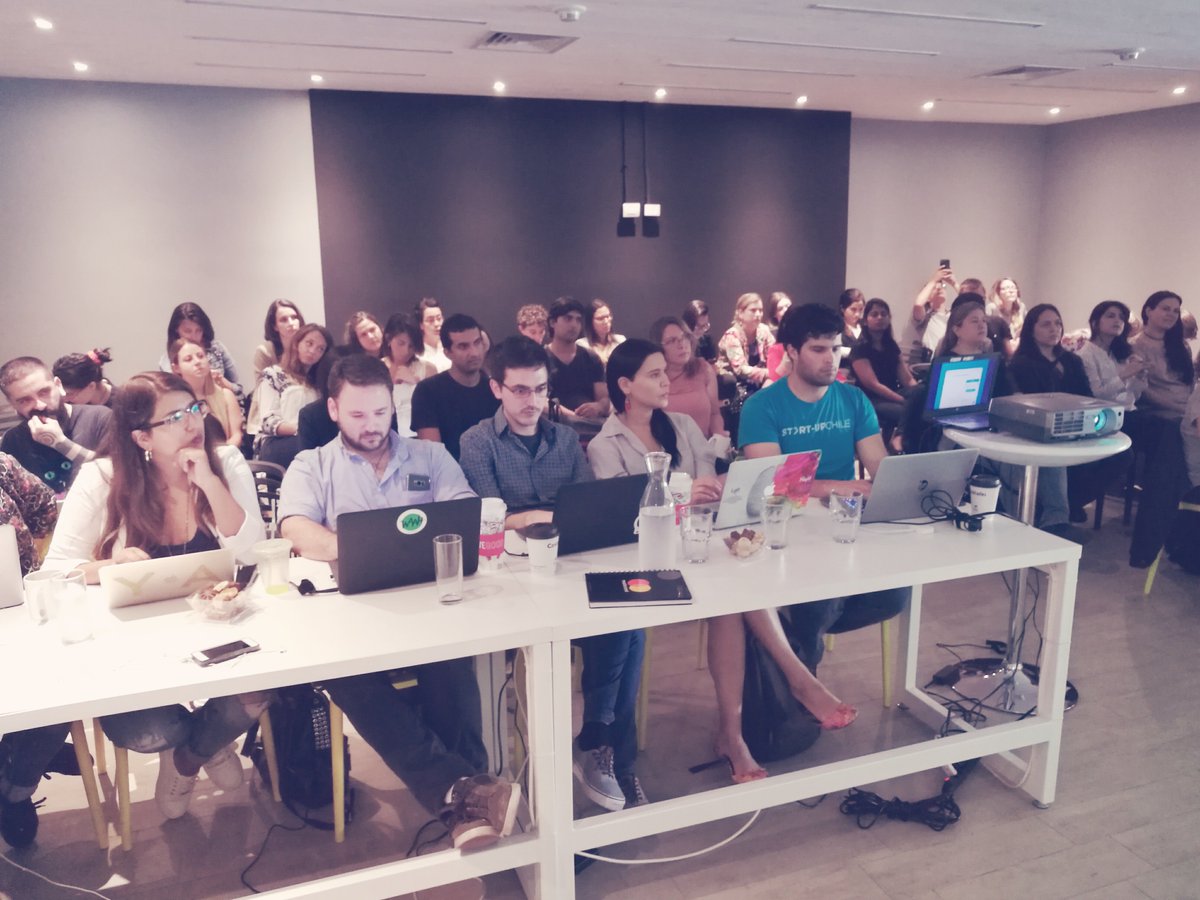 startupchile's tweet photo. Oh Yes! ...today is #pitchday in our cowork. Our #TSF6 generation is crushing it with their presentations! #womenrock #startups #entrepeneurs https://t.co/Y8QZxOjW1G
